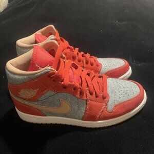 Jordan 1 Mid 'Denim Red'